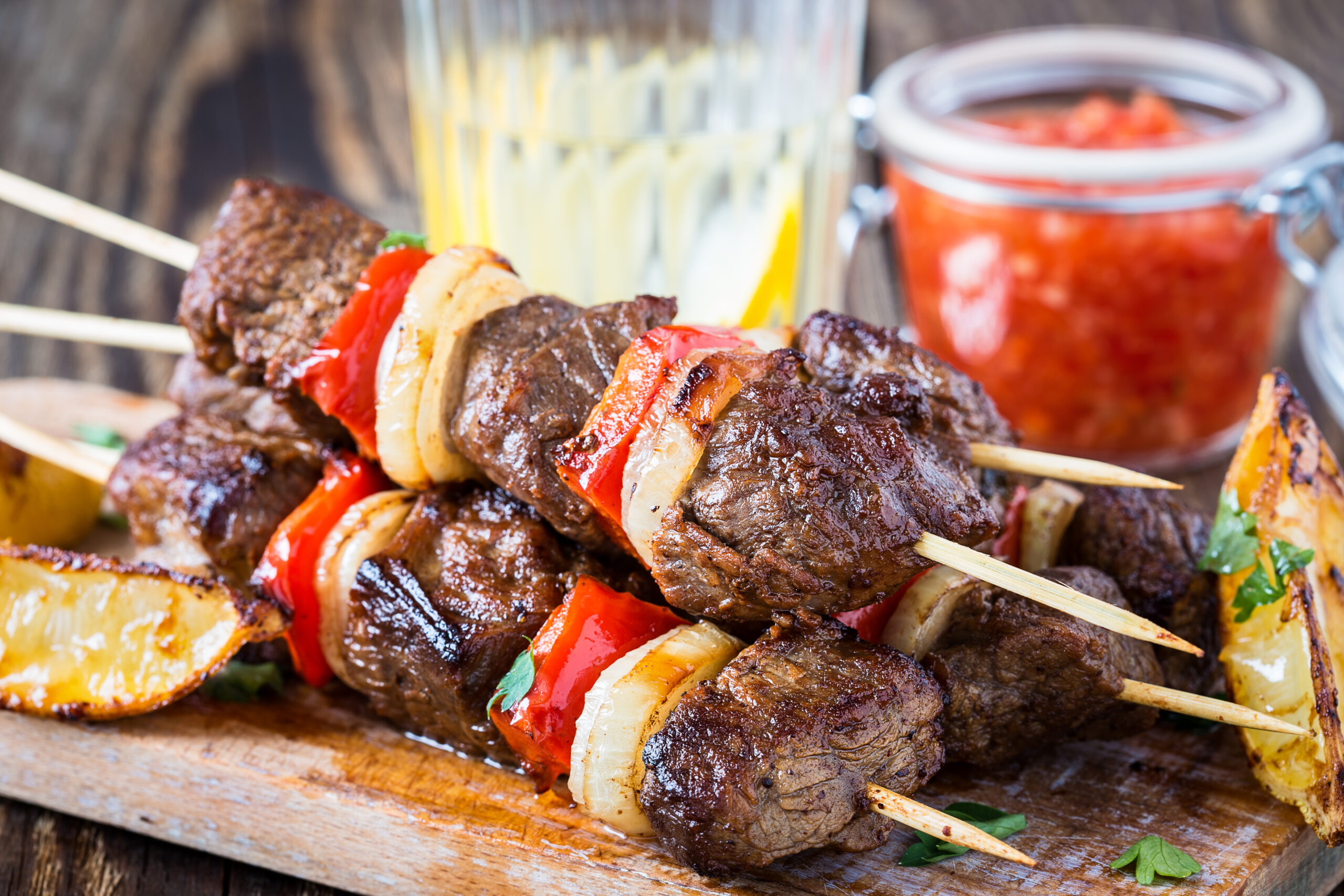 Char-Grilled Beef Brochette - The Real Kitchen