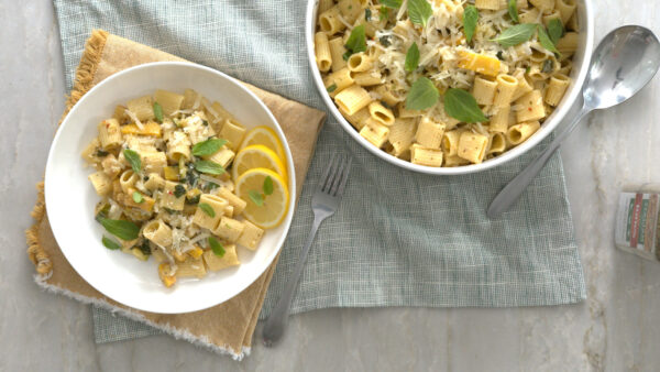 Summertime Zucchini and Parmesan Pasta - The Real Kitchen