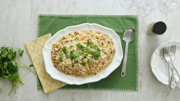 Weber® Garlic Parmesan Orzo - The Real Kitchen