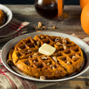 pumpkin spice waffles