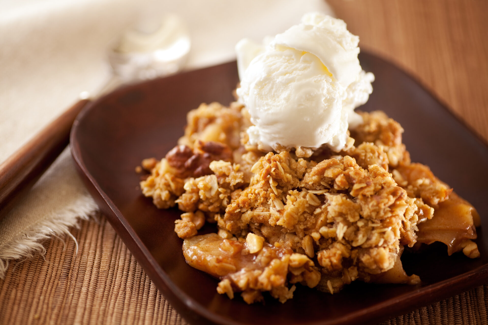 homemade apple crisp