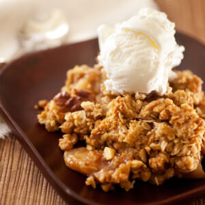 homemade apple crisp