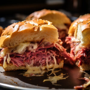 corned beef Sandwich Sliders with Sauerkraut