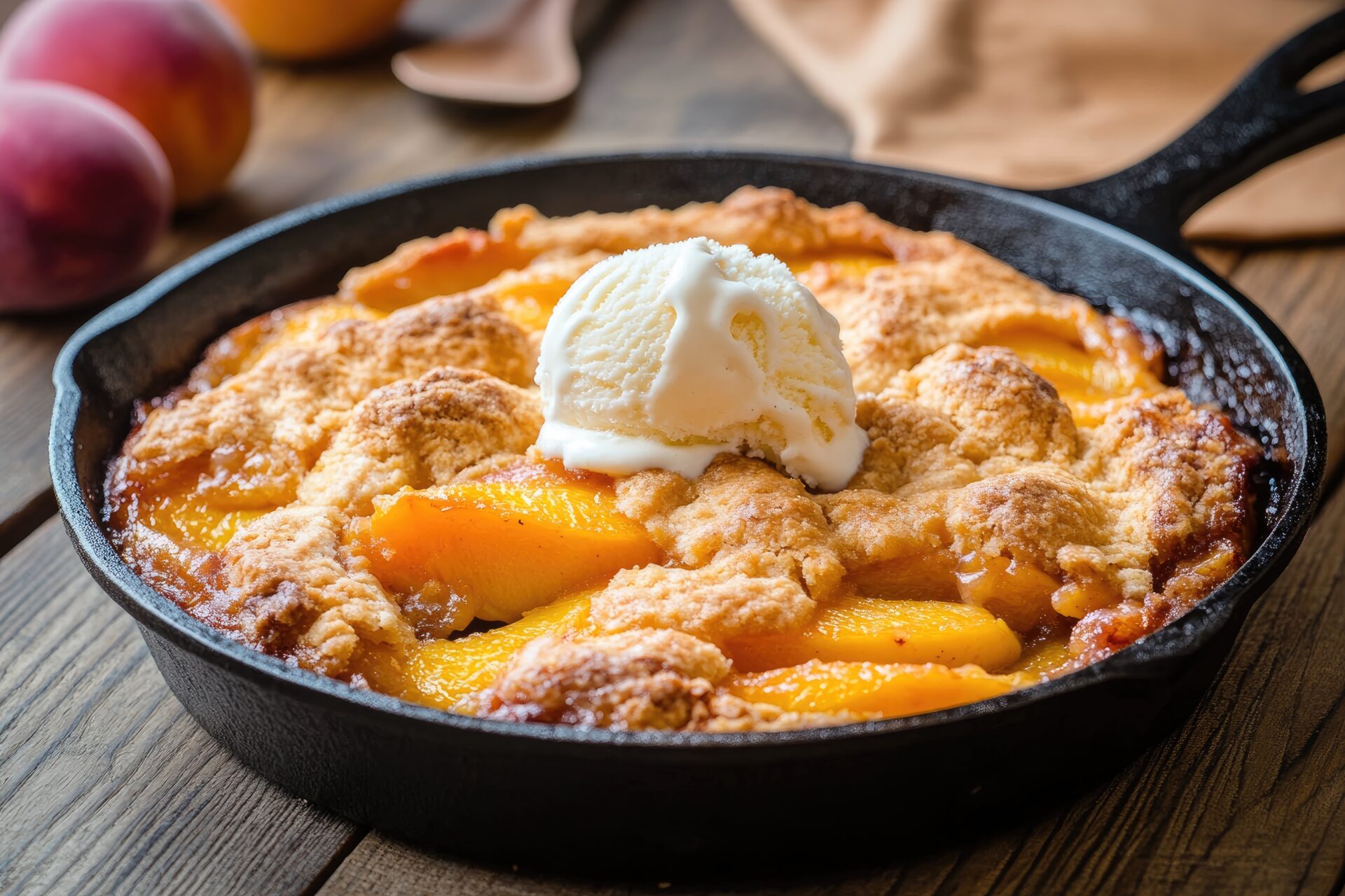 peach cobbler