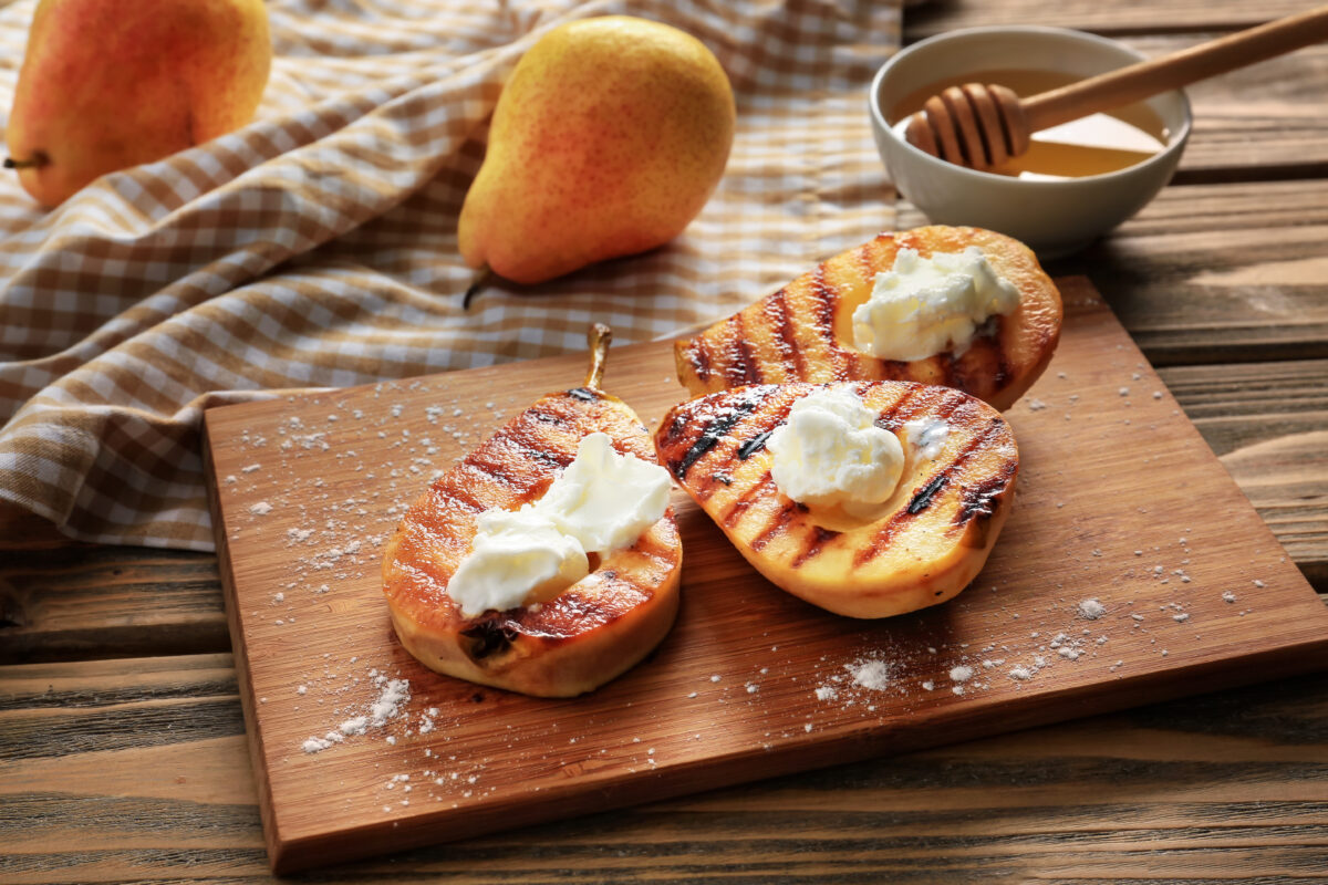 grilled pear