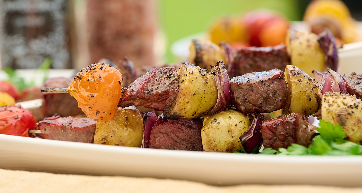 steak potato skewers