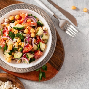 chickpea tomato salad