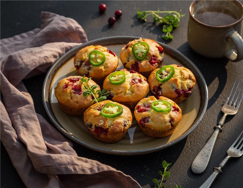 Cranberry Jalapeno Muffins