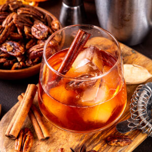 pecan pie bourbon cocktail