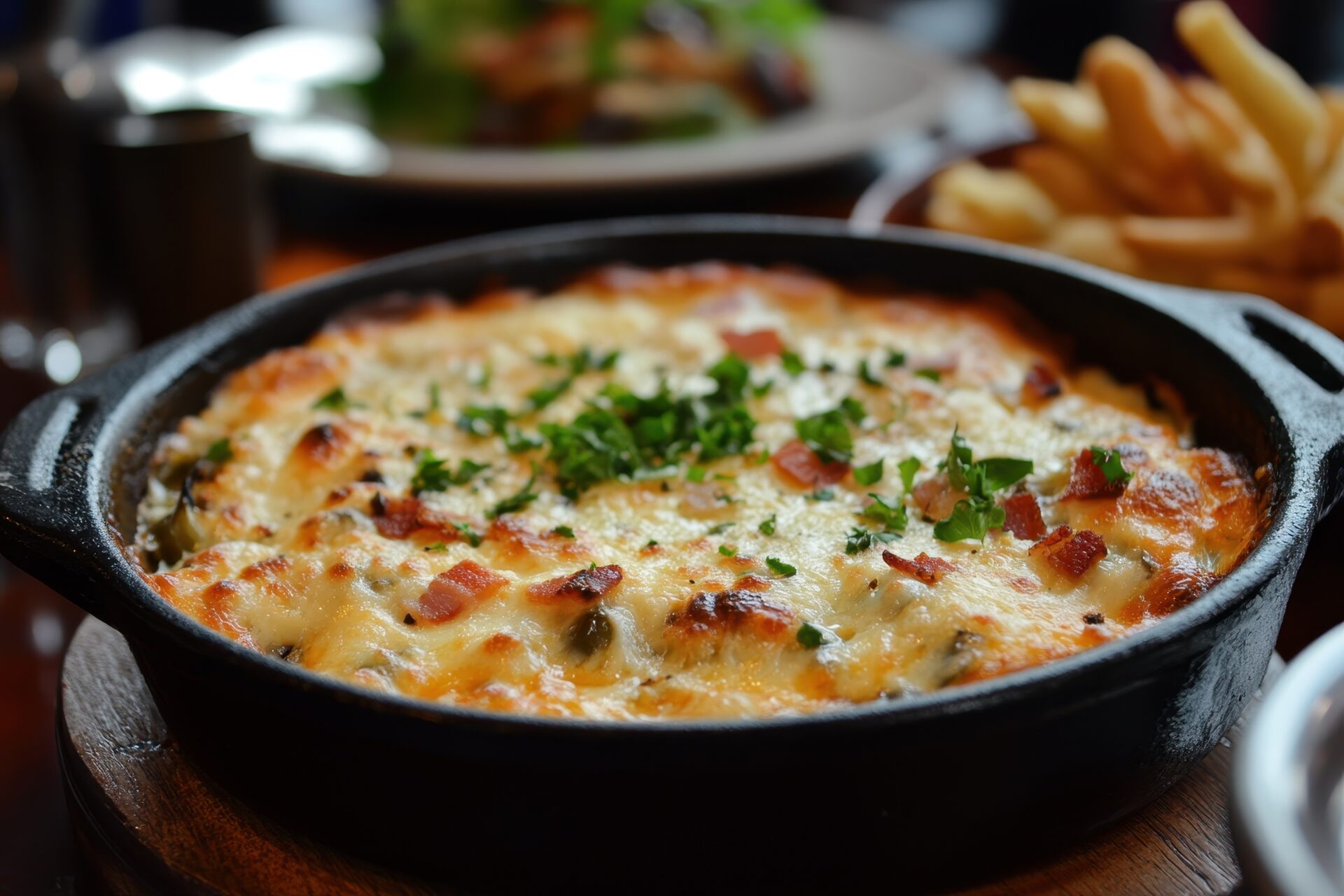 Cheesy bacon jalapeño dip