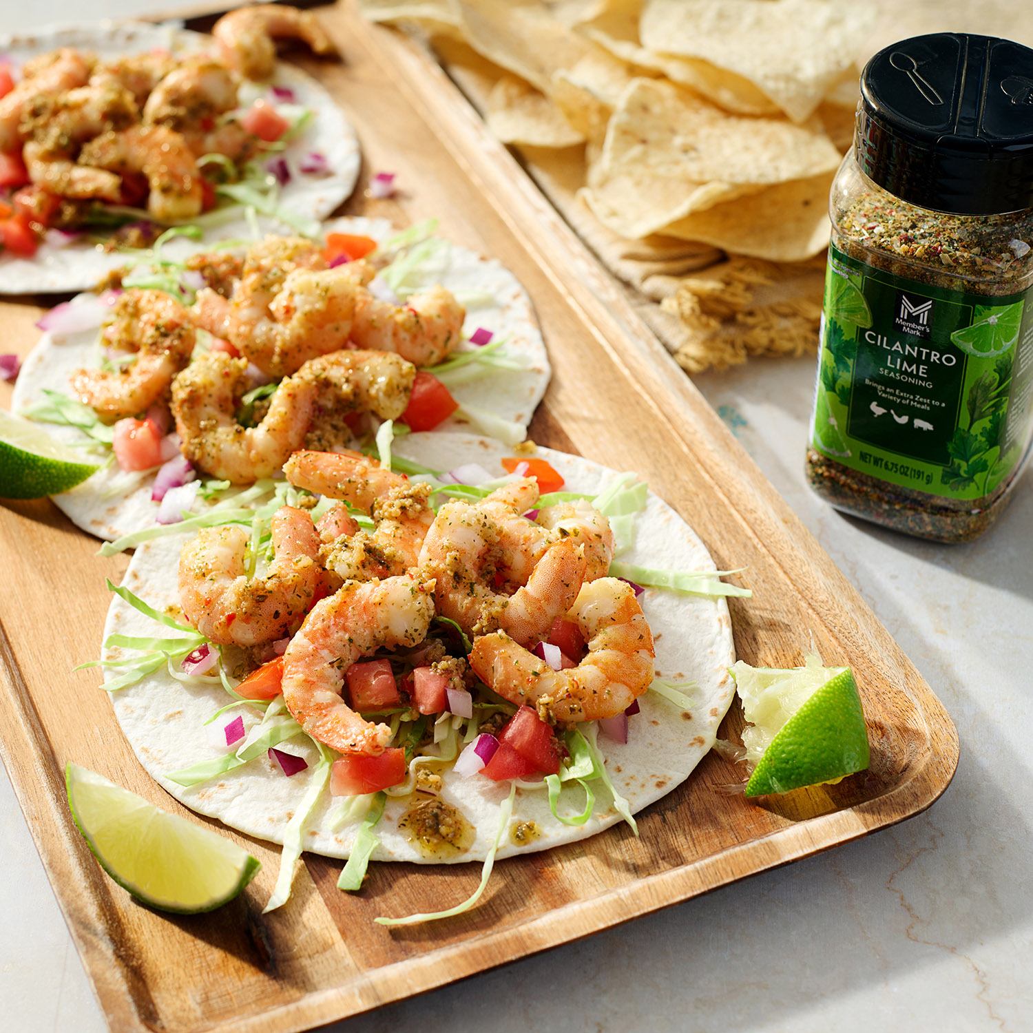 shrimp scampi taco