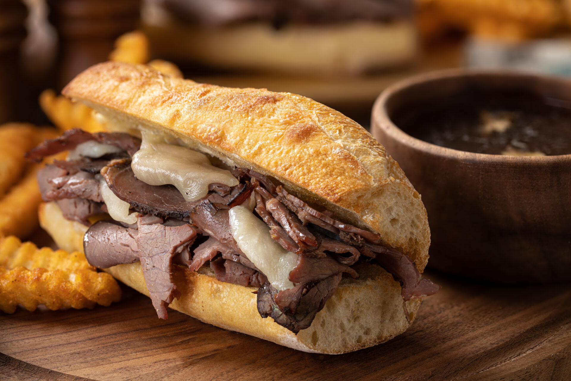 Slow Cooker French Dip Sandwich