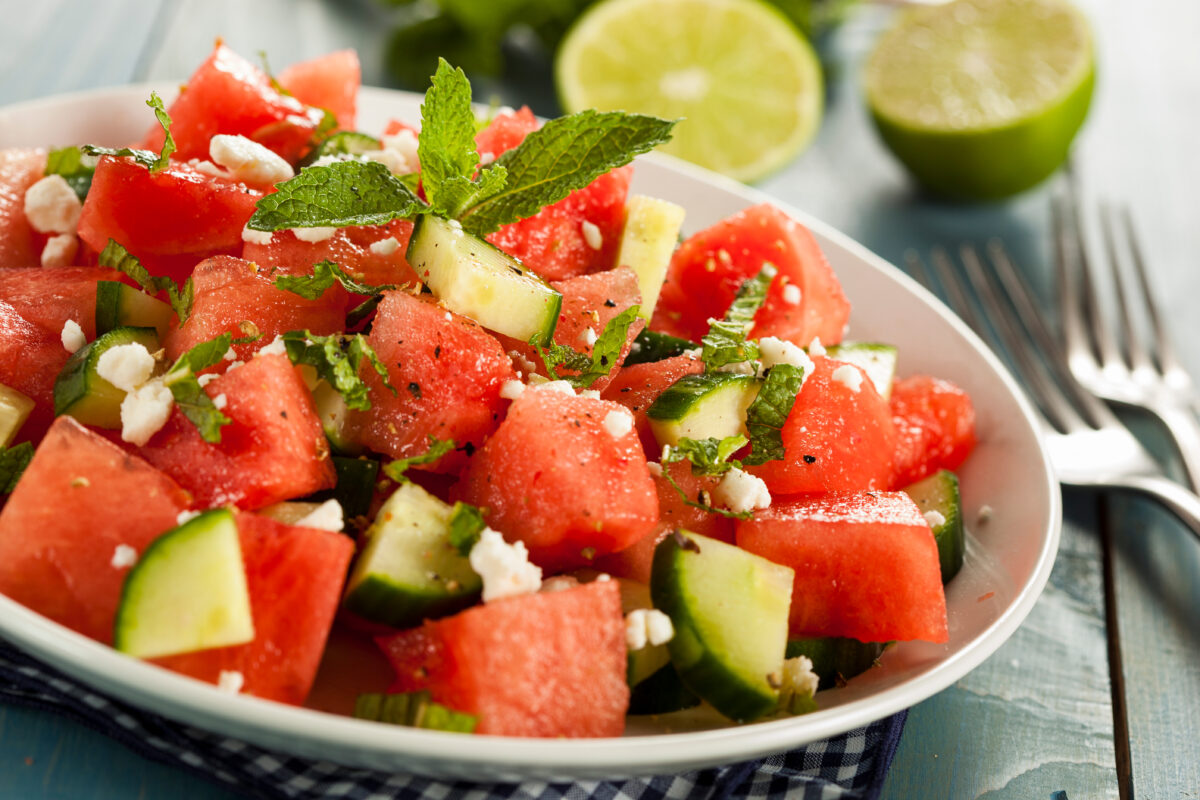 watermelon feta salad